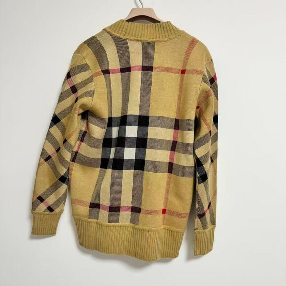 Burberry Women's Check Wool Caragh Cardigan - Picture 5 of 13